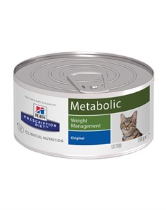 Hill s Prescription Diet Metabolic для взрослых кошек контроль и коррекция веса 156 гр 156 гр Hill`s