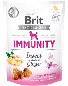 Лакомство Care Immunity Insect для взрослых собак для поддержки иммунитета с насекомыми и имбирем 15 Brit*