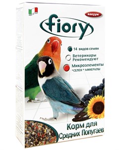 Parrocchetti African Фиори корм для средних попугаев 3 2 кг Fiory