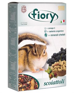 Scoiattoli Фиори корм для белок и лесных грызунов 850 гр Fiory