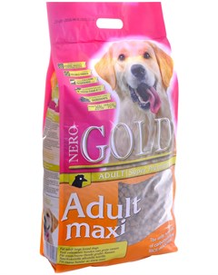 Dog Adult Maxi для взрослых собак крупных пород с курицей и рисом 18 кг Nero gold