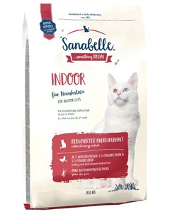 Сухой корм для кошек Indoor 10 кг Sanabelle