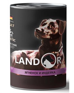 Влажный корм для собак Adult Lamb And Turkey ягненок с индейкой 0 4 кг Landor