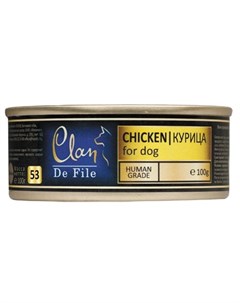 Влажный корм для собак De File Chicken 0 1 кг Clan