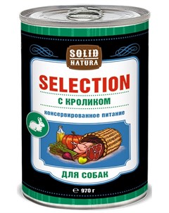 Влажный корм для собак Selection Кролик 0 97 кг Solid natura