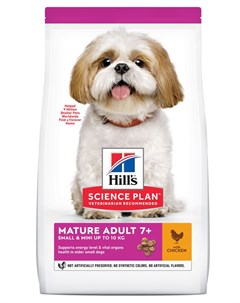 Сухой корм для собак Science Plan Canine Mature Adult 7 Small Miniature Chicken 1 5 кг Hill`s