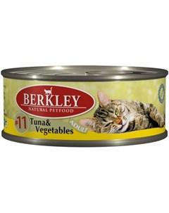 Влажный корм для кошек 11 Tuna Vegetables 0 1 кг Berkley