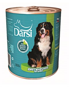 Влажный корм для собак Говядина и рис 0 85 кг Darsi
