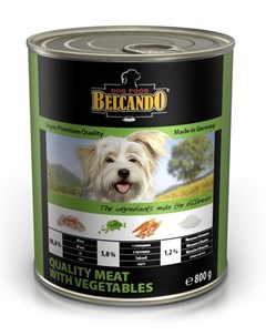 Влажный корм для собак Quality Meat with Vegetables 0 8 кг Belcando