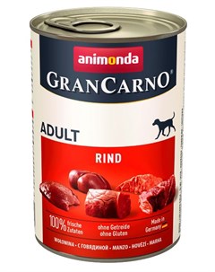 Влажный корм для собак Gran Carno Adult Original с говядиной 0 4 кг Animonda