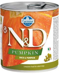 Влажный корм для собак N D Duck Pumpkin с уткой и тыквой 0 285 кг Farmina