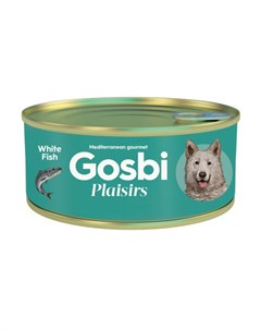 Влажный корм для собак Plaisirs White Fish с белой рыбой 0 185 кг Gosbi