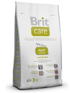 Сухой корм для собак Care Adult Small Breed Lamb Rice 3 кг Brit*