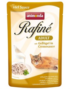 Влажный корм для кошек Rafine Soupe Adult пауч коктейль из домашней птицей в сливочном соусе 0 1 кг Animonda