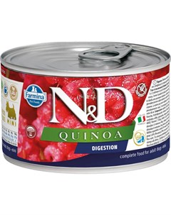 Влажный корм для собак N D Quinoa Digestion Mini с киноа для поддержания пищеварения для маленьких п Farmina