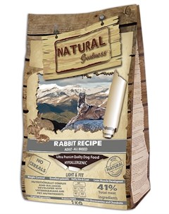 Сухой корм для собак Rabbit Recipe Light Fit 2 кг Natural greatness