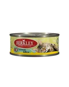 Влажный корм для кошек 10 Salmon Rice 0 1 кг Berkley