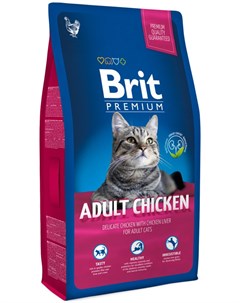 Сухой корм для кошек Premium Cat Adult Chicken 1 5 кг Brit*