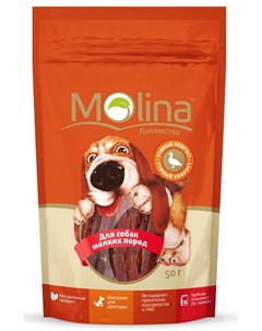 Лакомство для собак Утиный Хворост 0 05 кг Molina