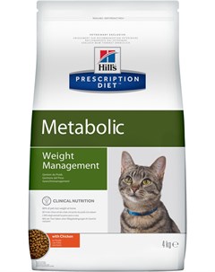 Сухой корм Prescription Diet Metabolic Feline диета для кошек 4 кг Hill`s