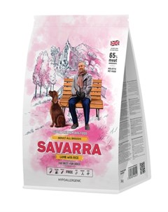 Сухой корм для собак Adult Lamb гиппоаллергенный 18 кг Savarra