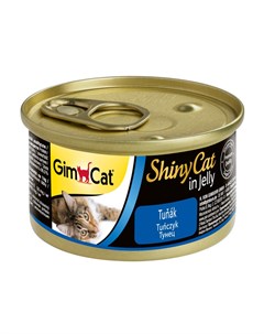 Влажный корм для кошек ShinyCat тунец 0 07 кг Gimpet