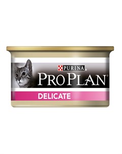 Влажный корм для кошек Delicate Feline with Turkey canned 0 085 кг Purina pro plan
