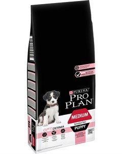 Сухой корм для щенков Medium Puppy Sensitive Skin 12 кг Purina pro plan