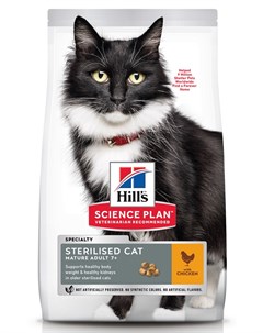 Сухой корм для кошек Science Plan Sterilized Cat Mature Adult Chicken 0 3 кг Hill`s