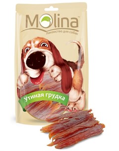 Лакомство для собак Утиная Грудка 0 08 кг Molina