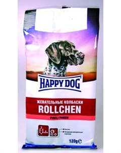 Лакомство для собак Rollchen колбаса жевательная 0 12 кг Happy dog