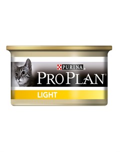 Влажный корм для кошек Adult Light Feline with Turkey canned 0 085 кг Purina pro plan
