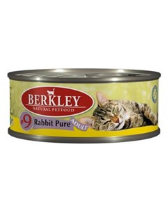 Влажный корм для кошек 9 Rabbit Pure 0 1 кг Berkley