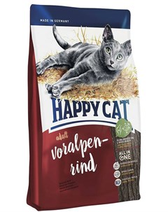 Сухой корм для кошек Adult Voralpen Rind 10 кг Happy cat