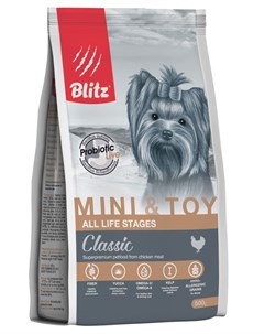 Сухой корм для собак Adult Mini Toy Breeds 0 5 кг Blitz