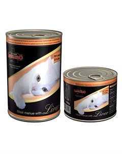 Влажный корм для кошек консервы с печенью 0 2 кг Leonardo