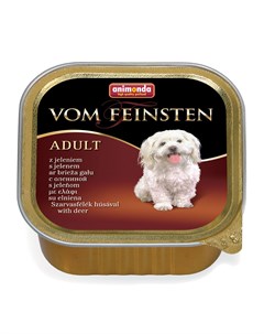 Влажный корм для собак Vom Feinsten Adult с олениной 0 15 кг Animonda