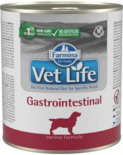 Корм Vet Life Natural Diet Gastrointestinal паштет диета для собак 0 3 кг Farmina