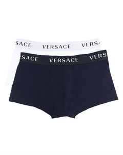 Боксеры с логотипом на поясе Versace