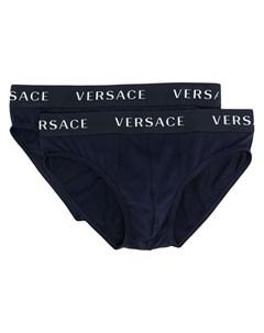 Боксеры с логотипом на поясе Versace