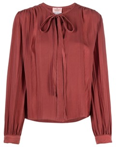 Плиссированная блузка 1970 х годов Valentino pre-owned