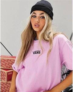 Розовое платье футболка Center Vee Vans
