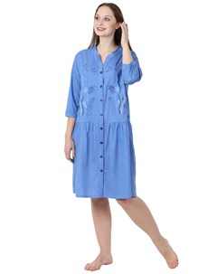 Жен платье Травы Голубой р 50 Оптима трикотаж
