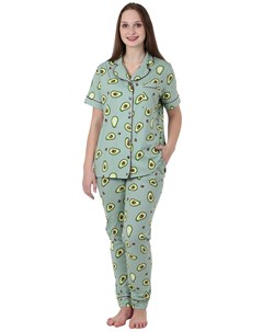 Жен пижама Авокадо Зеленый р 54 Оптима трикотаж