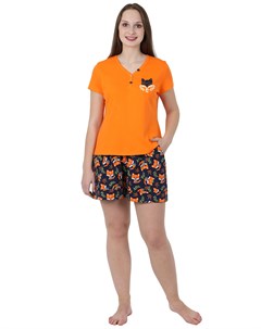 Жен пижама Лиса Оранжевый р 42 Оптима трикотаж