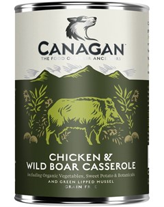 Grain Free Chicken Wild Boar для взрослых собак с тушеной курицей и диким кабаном 400 гр Canagan