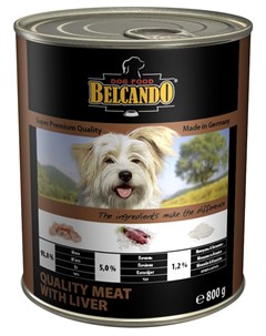 Quality Meat With Liver для взрослых собак с мясом и печенью 800 гр х 6 шт Belcando