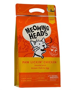 Сухой корм для кошек с курицей и рисом Куриное наслаждение 1 5 кг Barking heads