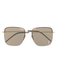 Солнцезащитные очки SL312M в квадратной оправе с монограммой Saint laurent eyewear
