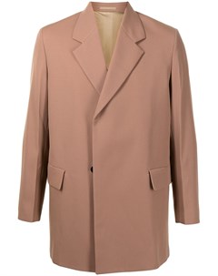 Двубортное пальто с потайной застежкой Jil sander